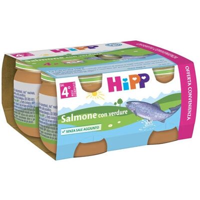HiPP Aliments pour bébé Saumon & Légumes - Nourriture bébé - Publicité HiPP Aliments pour bébé Saumon & Légumes - Nourriture bébé - Publicité