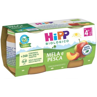 Hipp Organib Alimento per Bambini Mela & Pesca (2X80g) Hipp Organib Alimento per Bambini Mela & Pesca (2X80g)
