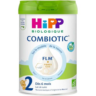 Lait de Suivi Bio HiPP 2 pour 6 Mois - Lait pour bébé - Publicité Lait de Suivi Bio HiPP 2 pour 6 Mois - Lait pour bébé - Publicité