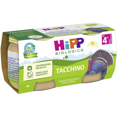 Alimento per bebé di tacchino biologico - 2x80g - Da 4 mesi Alimento per bebé di tacchino biologico - 2x80g - Da 4 mesi