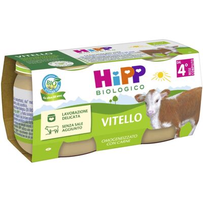 Cibo per bebè vitello biologico HiPP - Vasetto 80g Cibo per bebè vitello biologico HiPP - Vasetto 80g