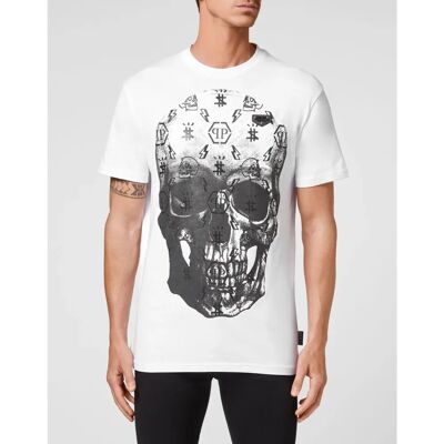 Philipp Plein T-Shirt Skull Weiß schwarz 3XL - T-Shirt Philipp Plein T-Shirt Skull Weiß schwarz 3XL - T-Shirt