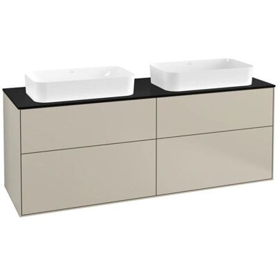 Villeroy et Boch Finion Armoire de lavabo mural - Laqué mat sable - Publicité Villeroy et Boch Finion Armoire de lavabo mural - Laqué mat sable - Publicité