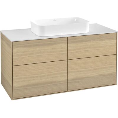 Villeroy & Boch Finion Gabinete de baño - Roble, 4 Cajones, 1200mm Villeroy & Boch Finion Gabinete de baño - Roble, 4 Cajones, 1200mm