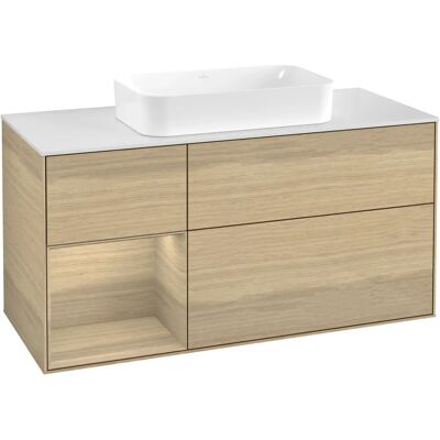 Villeroy & Boch Finion Waschtischunterschrank mit LED-Beleuchtung - Eichefurnier Villeroy & Boch Finion Waschtischunterschrank mit LED-Beleuchtung - Eichefurnier