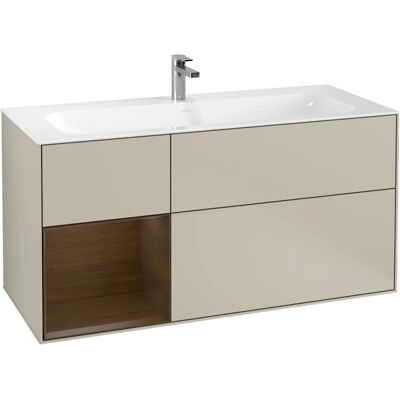 Villeroy et Boch Finion - 3 Schubladen Badezimmerunterschrank - Sand Matt Lack Villeroy et Boch Finion - 3 Schubladen Badezimmerunterschrank - Sand Matt Lack