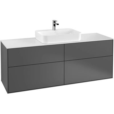 Villeroy & Boch Finion Waschtischunterschrank - LED, Weiß Matt, Eiche Villeroy & Boch Finion Waschtischunterschrank - LED, Weiß Matt, Eiche