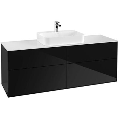 Villeroy et Boch Finion Meuble de salle de bain - Laque noire brillante - Publicité Villeroy et Boch Finion Meuble de salle de bain - Laque noire brillante - Publicité