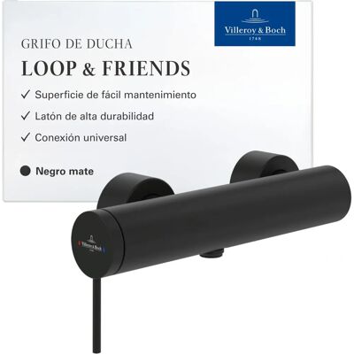 Villeroy & Boch Loop + Friends Wandmontierter Einhebel-Duschmischer - Duschmischer Villeroy & Boch Loop + Friends Wandmontierter Einhebel-Duschmischer - Duschmischer