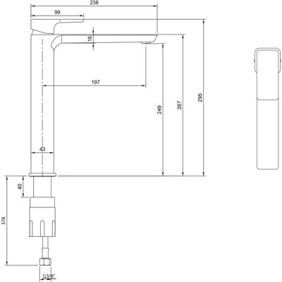 Villeroy & Boch Subway 3.0 Măsuță de baie negru mat cu un singur mâner - Robinet Villeroy & Boch Subway 3.0 Măsuță de baie negru mat cu un singur mâner - Robinet