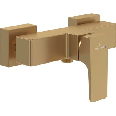 Villeroy & Boch Architectura Square Mixer de Duș Aur Periat pentru Perete Villeroy & Boch Architectura Square Mixer de Duș Aur Periat pentru Perete