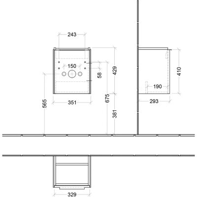 Villeroy & Boch Subway 3.0 Dulap de perete - SoftClosing, Grafit Villeroy & Boch Subway 3.0 Dulap de perete - SoftClosing, Grafit