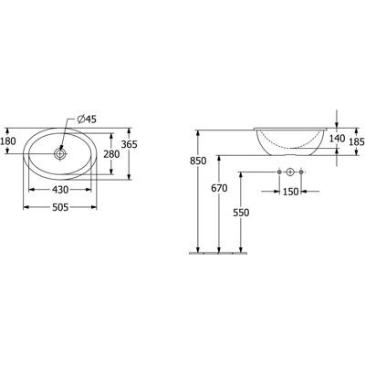 Lavoar oval Villeroy & Boch Loop & Friends - Lavoar Lavoar oval Villeroy & Boch Loop & Friends - Lavoar