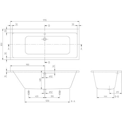 Villeroy & Boch - Taro - rechteckig - 180x80 cm - Badewanne Villeroy & Boch - Taro - rechteckig - 180x80 cm - Badewanne