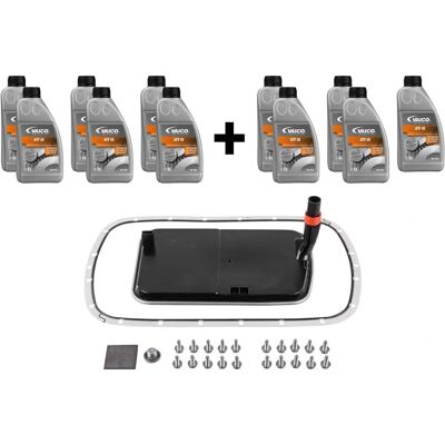 Vaico Model BMW - Kit de schimb de ulei pentru cutia automată - 11L ulei Vaico Model BMW - Kit de schimb de ulei pentru cutia automată - 11L ulei