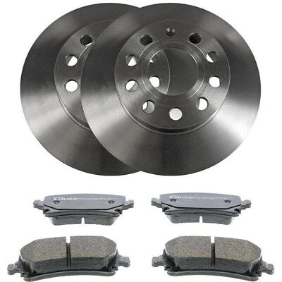 Vaico 256mm Bremsesett - Bakskiver og Klosser for Skoda VW Seat Audi Mercedes Vaico 256mm Bremsesett - Bakskiver og Klosser for Skoda VW Seat Audi Mercedes