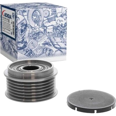 Ackoja Generatorremskive - Diameter 63mm, 6 ribber, M16 gevind - Generator type Ackoja Generatorremskive - Diameter 63mm, 6 ribber, M16 gevind - Generator type