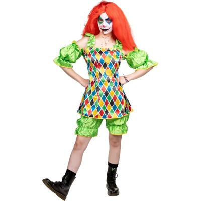 Metamorph - Horror Clown - Damen - Grün Diamant - Kostüm Metamorph - Horror Clown - Damen - Grün Diamant - Kostüm