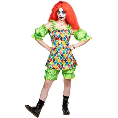 Metamorph - Horror Clown - Damen - Grün Diamant - Kostüm Metamorph - Horror Clown - Damen - Grün Diamant - Kostüm