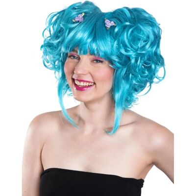 Maskworld - Manga Turquoise Wig - Unisize - Turquoise - Wig Maskworld - Manga Turquoise Wig - Unisize - Turquoise - Wig
