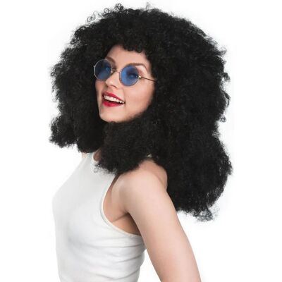 Maskworld - Schwarze Lockenperücke - Wig Maskworld - Schwarze Lockenperücke - Wig