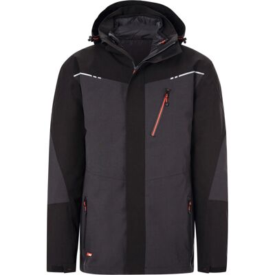 HOLEX - Unisex 3-in-1 Jacke Grau/Schwarz/Rot - Kaltwetter HOLEX - Unisex 3-in-1 Jacke Grau/Schwarz/Rot - Kaltwetter