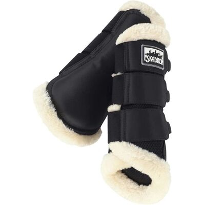 Eskadron Gamaschen Fauxfur Kunstfell Beinschutz - Schwarz - Pferdebeinschutz Eskadron Gamaschen Fauxfur Kunstfell Beinschutz - Schwarz - Pferdebeinschutz