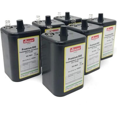 NISSEN 4R25 6V Batterie - Signallicht Arbeitssignalisierung Block Set aus 6 NISSEN 4R25 6V Batterie - Signallicht Arbeitssignalisierung Block Set aus 6