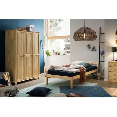 Homeaffaire Chur Bettgestell für 90x200cm Matratzen - Massivholz, Natur Homeaffaire Chur Bettgestell für 90x200cm Matratzen - Massivholz, Natur