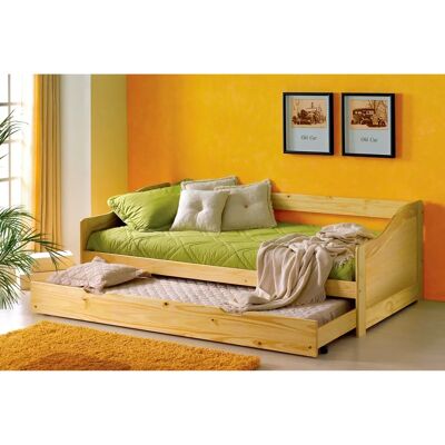 Home Affair Chur Bett 90x200cm mit Schublade - Holzbett Home Affair Chur Bett 90x200cm mit Schublade - Holzbett