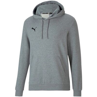 PUMA Uomo Modello teamGOAL 23 Causals Felpa con Cappuccio - Grigia - Felpa Sportiva PUMA Uomo Modello teamGOAL 23 Causals Felpa con Cappuccio - Grigia - Felpa Sportiva