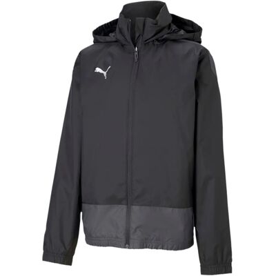 Puma Unisex Kinderen Regenjas - Zwart - Maat 13-14 jaar Puma Unisex Kinderen Regenjas - Zwart - Maat 13-14 jaar