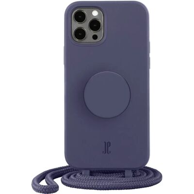 Just Elegance Violet iPhone 12/12 Pro Necklace Case & PopSockets - Smartphone Cover Just Elegance Violet iPhone 12/12 Pro Necklace Case & PopSockets - Smartphone Cover
