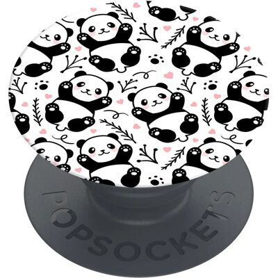 Popsockets Panda Boom Smartphone-Halterung - Weiß/Schwarz Standard Popsockets Panda Boom Smartphone-Halterung - Weiß/Schwarz Standard