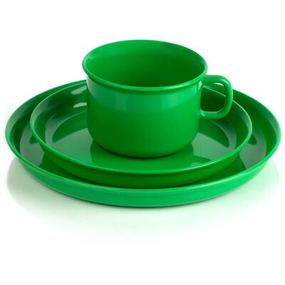 Ensemble de Vaisselle pour Enfants Kimmel - Plastique, Vert Ensemble de Vaisselle pour Enfants Kimmel - Plastique, Vert