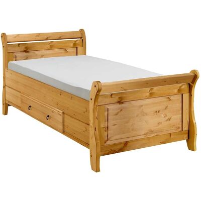 Pharao24 - Kiefer Massivholz - Kiefer Massivholz - Beizt und geölt - Bett Pharao24 - Kiefer Massivholz - Kiefer Massivholz - Beizt und geölt - Bett