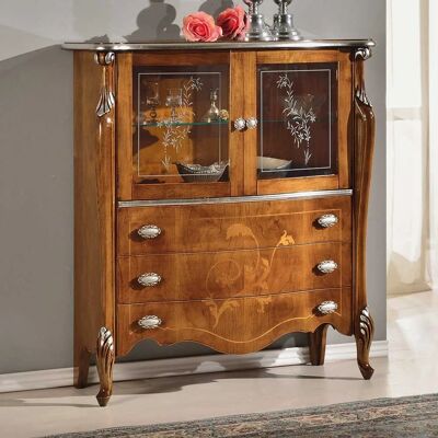 Pharao24 - Walnuss-Italiano-Stil 2-Tür - Nussbaumfarben - Sideboard Pharao24 - Walnuss-Italiano-Stil 2-Tür - Nussbaumfarben - Sideboard
