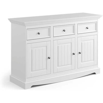 Pharao24.de - Sideboard Kieferholz - Weiß - Sideboard Pharao24.de - Sideboard Kieferholz - Weiß - Sideboard