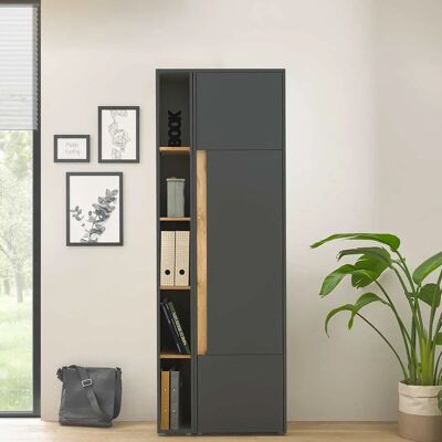Pharao24 - Aktenschrank - Anthrazit - Wildeiche - Aktenschrank Pharao24 - Aktenschrank - Anthrazit - Wildeiche - Aktenschrank