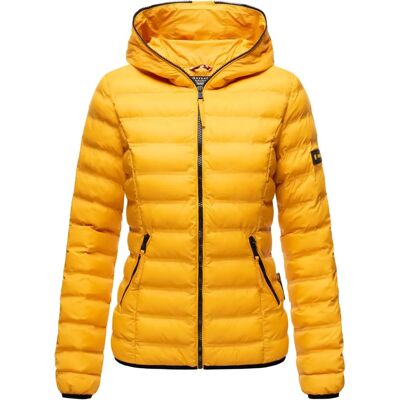 Navahoo Neevia Gelbe Steppjacke mit Kapuze - Jacke Navahoo Neevia Gelbe Steppjacke mit Kapuze - Jacke