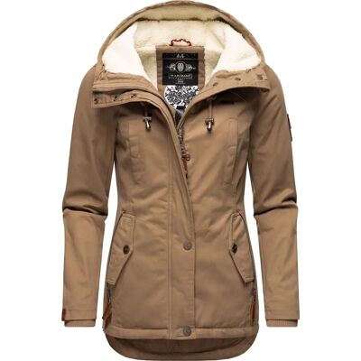 Marikoo Winterjacke - Taupe, Modell Bikoo, Sportliche Passform - Winterjacke Marikoo Winterjacke - Taupe, Modell Bikoo, Sportliche Passform - Winterjacke