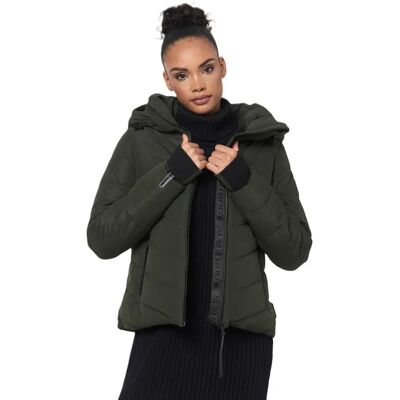 Marikoo Damen Steppjacke - B986 - Dunkel Olive - Damen Outerwear Marikoo Damen Steppjacke - B986 - Dunkel Olive - Damen Outerwear