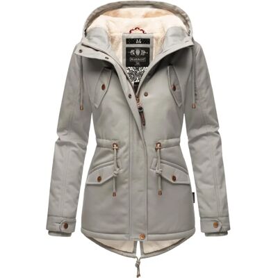 MARIKOO Manolya Winterjacke - Baumwolle, Schlank, Grau MARIKOO Manolya Winterjacke - Baumwolle, Schlank, Grau
