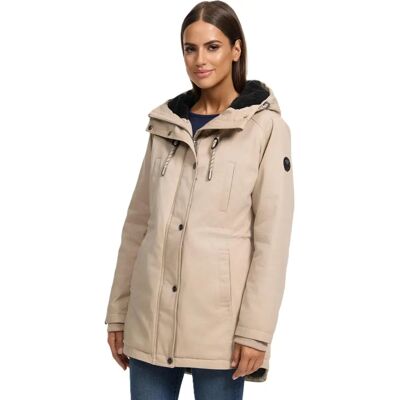 Navahoo Winterfunke Beige Damen Designer Winterjacke - Jacke Navahoo Winterfunke Beige Damen Designer Winterjacke - Jacke