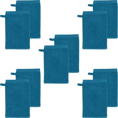 Erwin Müller - Walk-Frottier Heidenheim Waschhandschuh - blau Erwin Müller - Walk-Frottier Heidenheim Waschhandschuh - blau