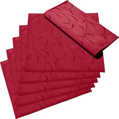 Erwin Müller - Remscheid Jacquard-Damast - Rot - Napkin Erwin Müller - Remscheid Jacquard-Damast - Rot - Napkin