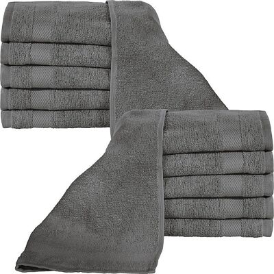 Erwin Müller Sindelfingen Walk-Frottier Gästetuch - grau - 30x50 cm - 12er-Pack - Handtuch Erwin Müller Sindelfingen Walk-Frottier Gästetuch - grau - 30x50 cm - 12er-Pack - Handtuch