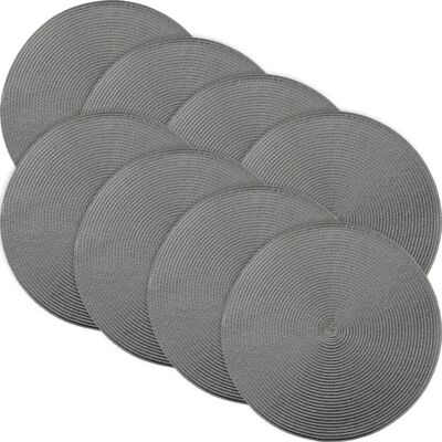 Erwin Müller Tischset - Amadora - 8er-Pack - Grau - 35cm Erwin Müller Tischset - Amadora - 8er-Pack - Grau - 35cm