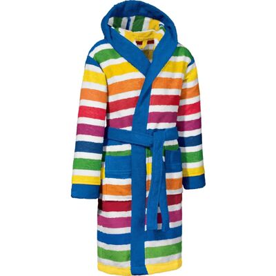 Erwin Müller - Walk-Frottier Kinder-Bademantel mit Kapuze bunt - Größe 110/116 - Unisex - Bathrobe Erwin Müller - Walk-Frottier Kinder-Bademantel mit Kapuze bunt - Größe 110/116 - Unisex - Bathrobe