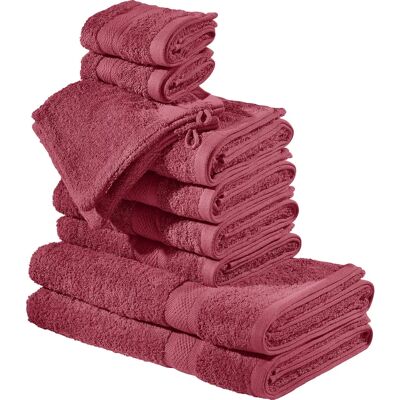 REDBEST - Chicago - Rot - 10-teilig - Handtuchset REDBEST - Chicago - Rot - 10-teilig - Handtuchset